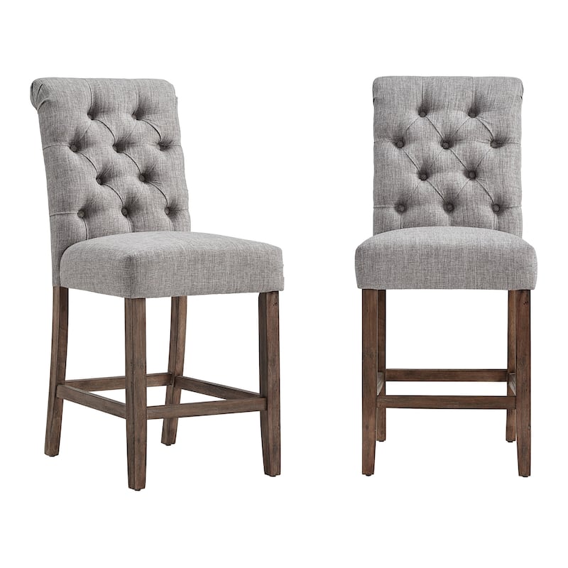 Krakova Tufted Rolled Back Stools (Set of 2)