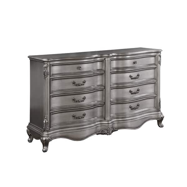 slide 2 of 6, Catherine Antique Platinum 8-Drawer Dresser