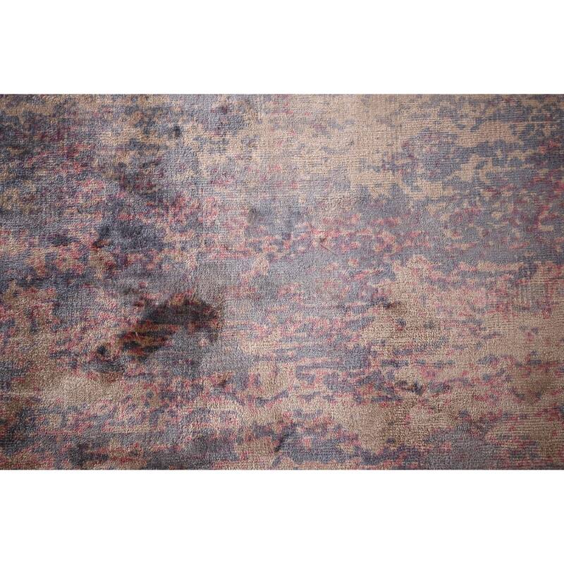 Abstract Modern Area Rug Handmade Wool Carpet - 5'5" X 7'9"