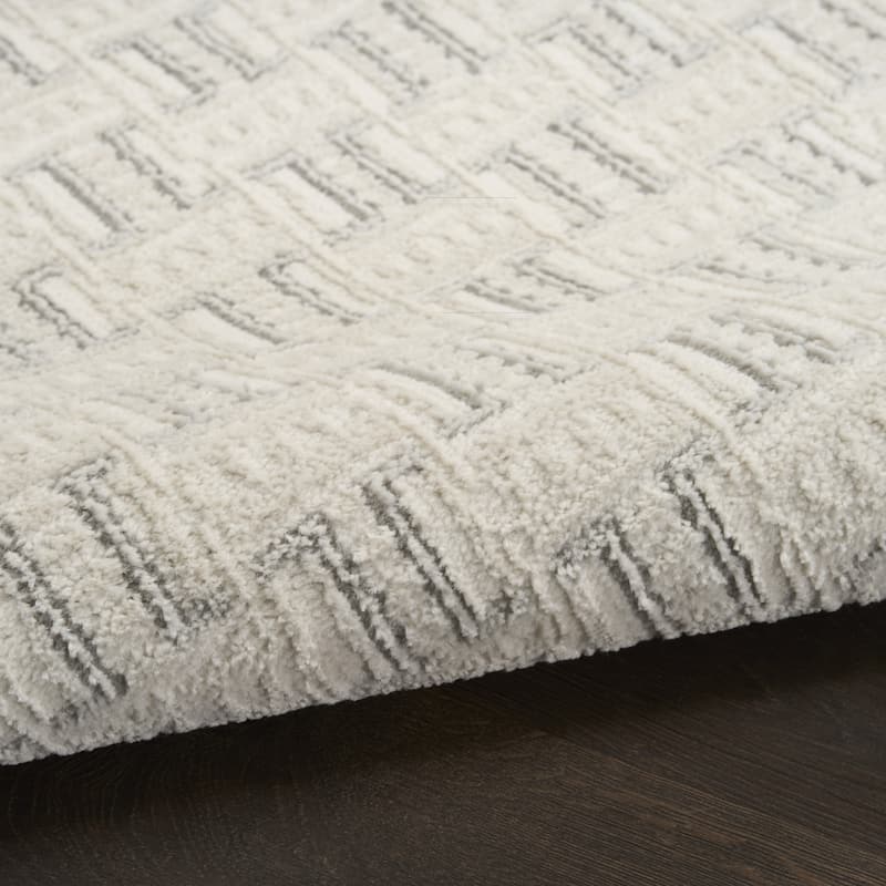 Nourison Nordic Indoor only Grey Geometric Area Rug