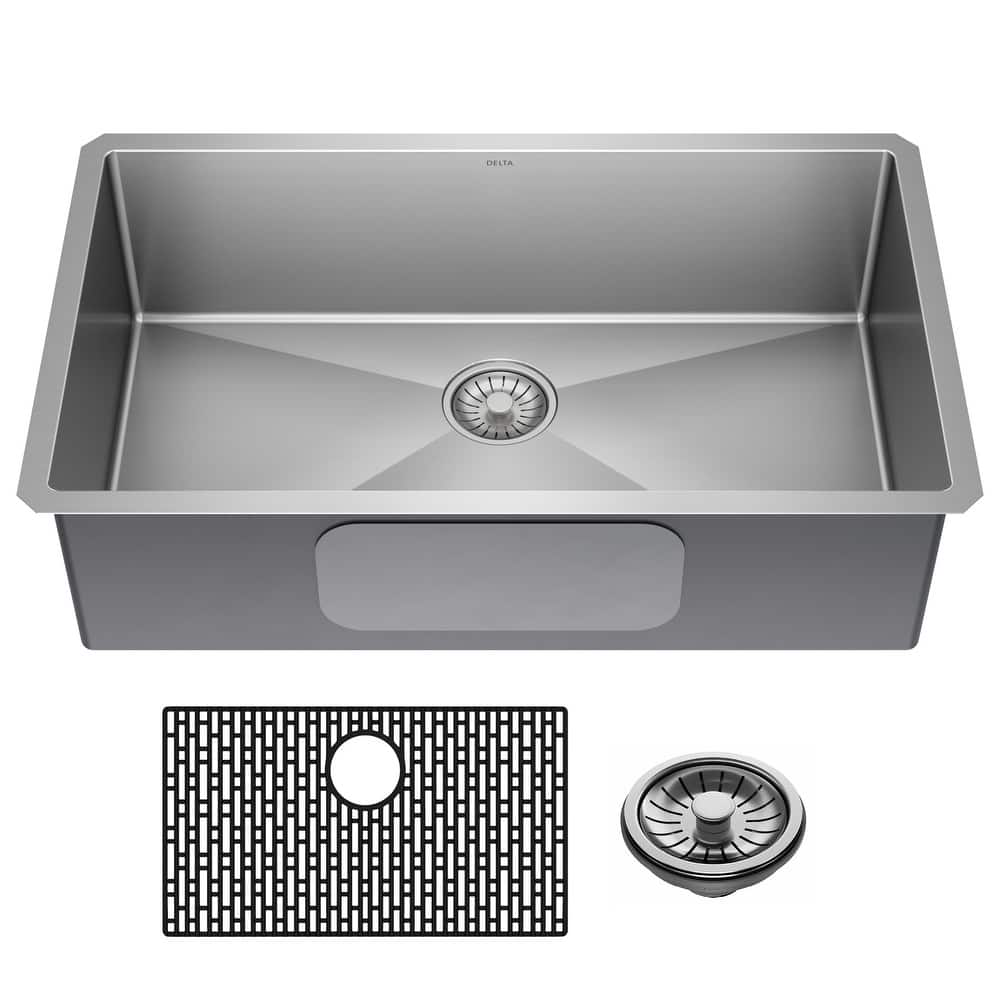 Delta 953034-32S Lenta 32” Undermount 16 Gauge Stainless Steel Single
