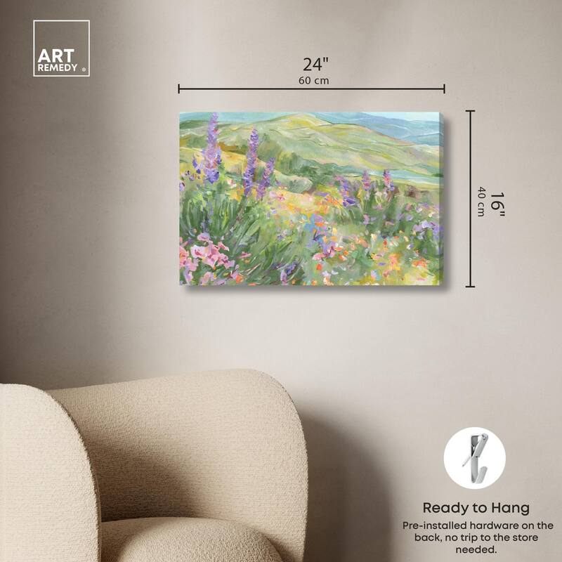 Blooming Fields Canvas by Art Remedy, Gallery Wrapped
