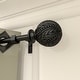 preview thumbnail 21 of 25, Acroma Black Adjustable Curtain Rod with Final Set 120-170 inches