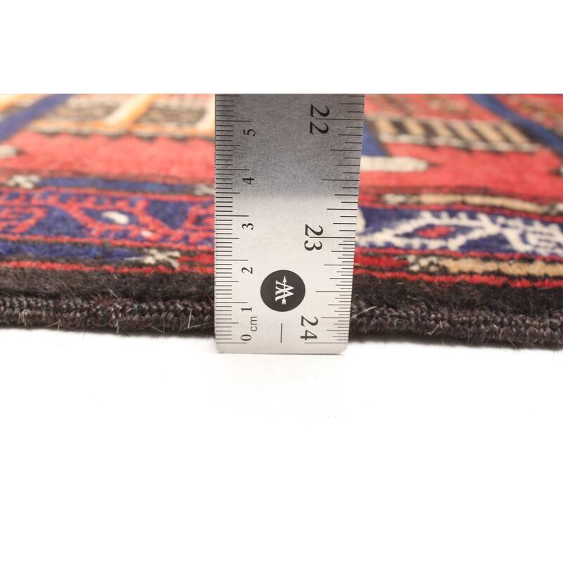 ECARPETGALLERY Hand-knotted Teimani Red Wool Rug - 2'10 x 4'6