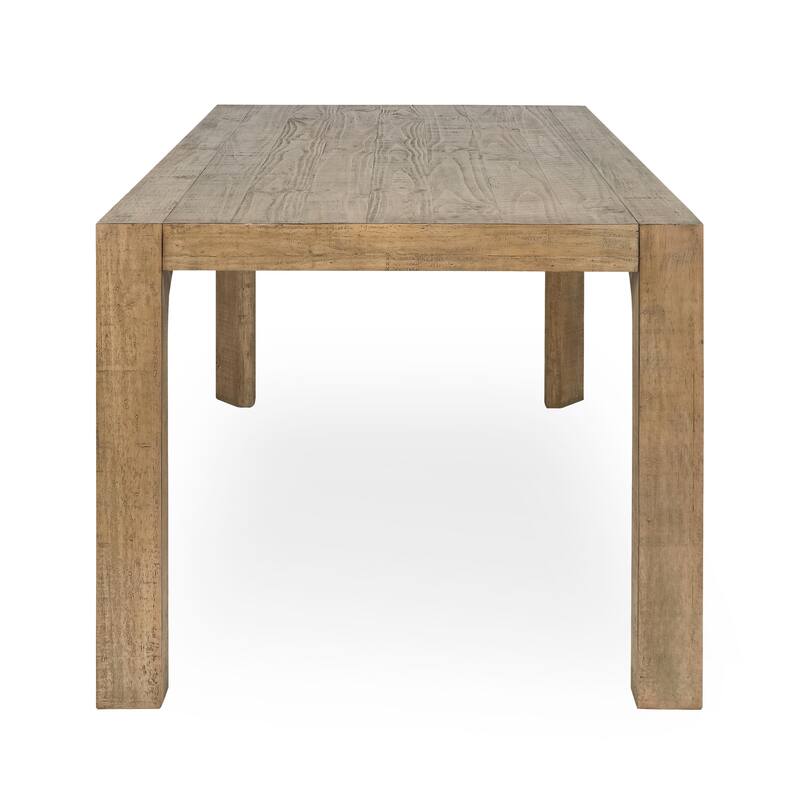 Classic Home Crest 78" Reclaimed Pine Wood Dining Table in Natural