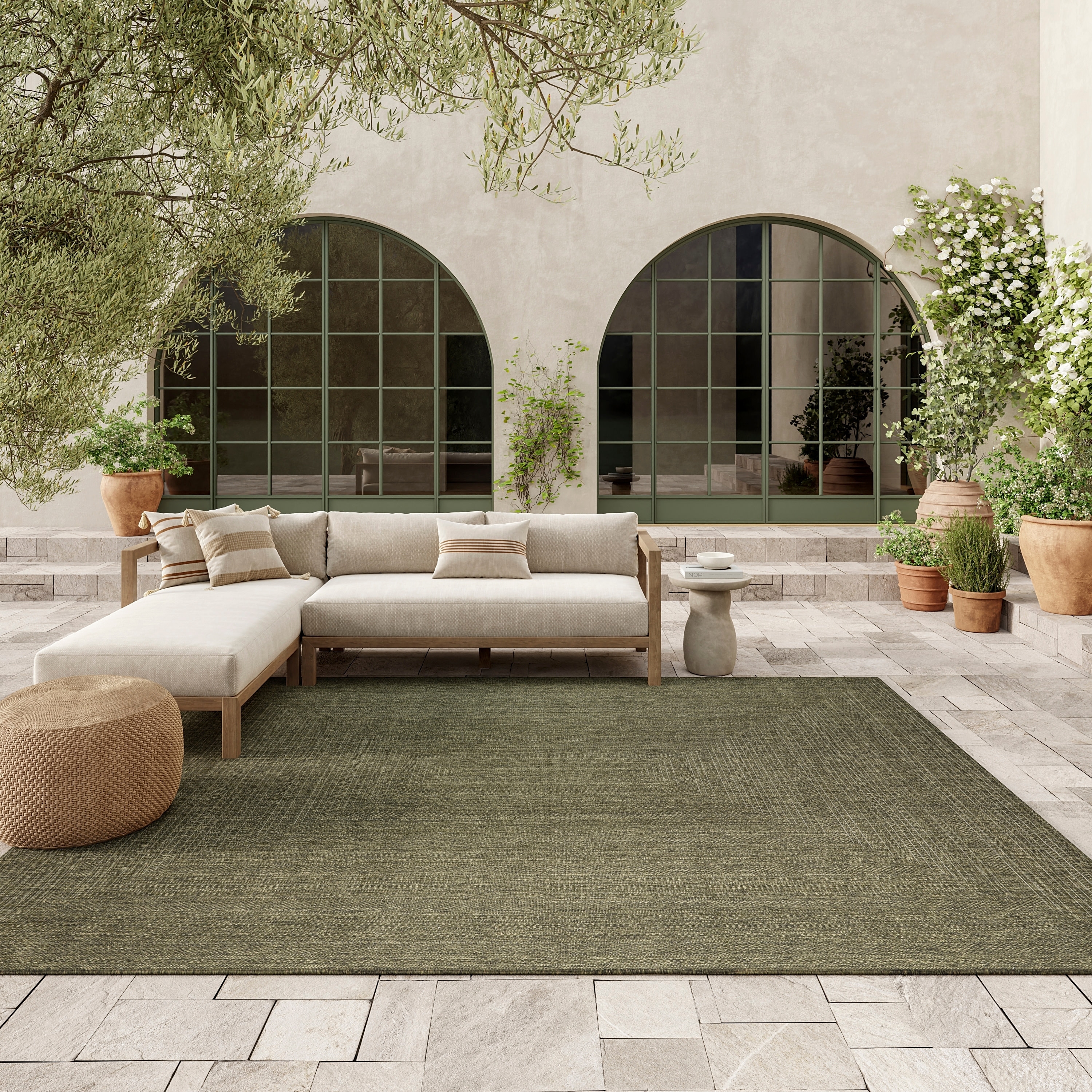 Nourison Tulum Indoor/Outdoor Geometric Area Rug
