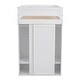 preview thumbnail 30 of 32, Wood Twin Size Loft Bed with Wardrobes, 2-Drawer Desk and Cabinet