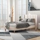 preview thumbnail 140 of 145, Alazyhome Upholstered Platform Bed Frame Beige - Twin