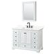 Option White / Giotto Quartz Top / Matte Black Hardware