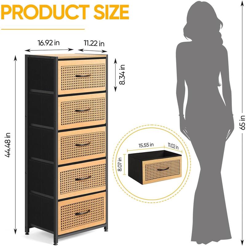 Fabric Storage Drawer for Closet Living Room Hallway Entryway