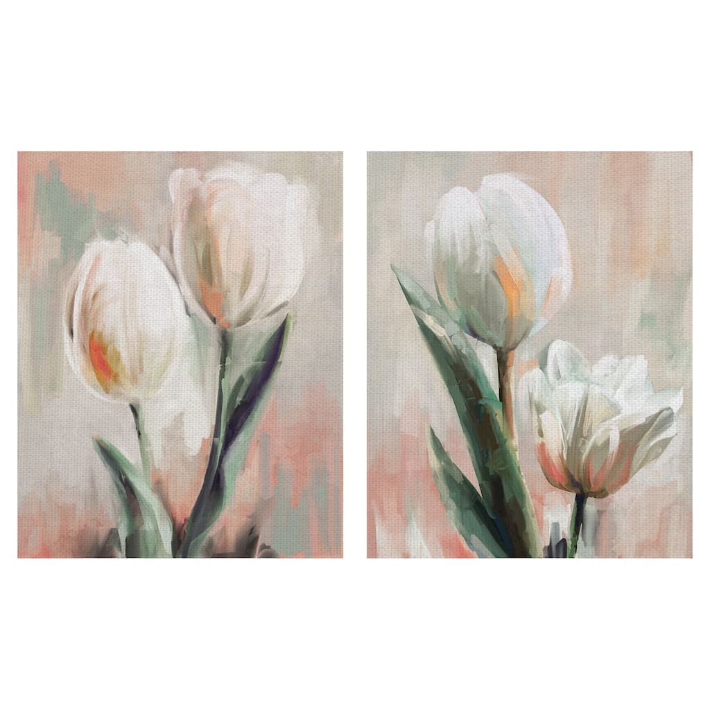 Tulip Duets I, II by Studio Arts Canvas Art Prints
