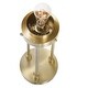 preview thumbnail 8 of 6, Glass 55" Light Bulb Floor Lamp, Gold 53.0"H - 11.0" x 11.0" x 53.0"