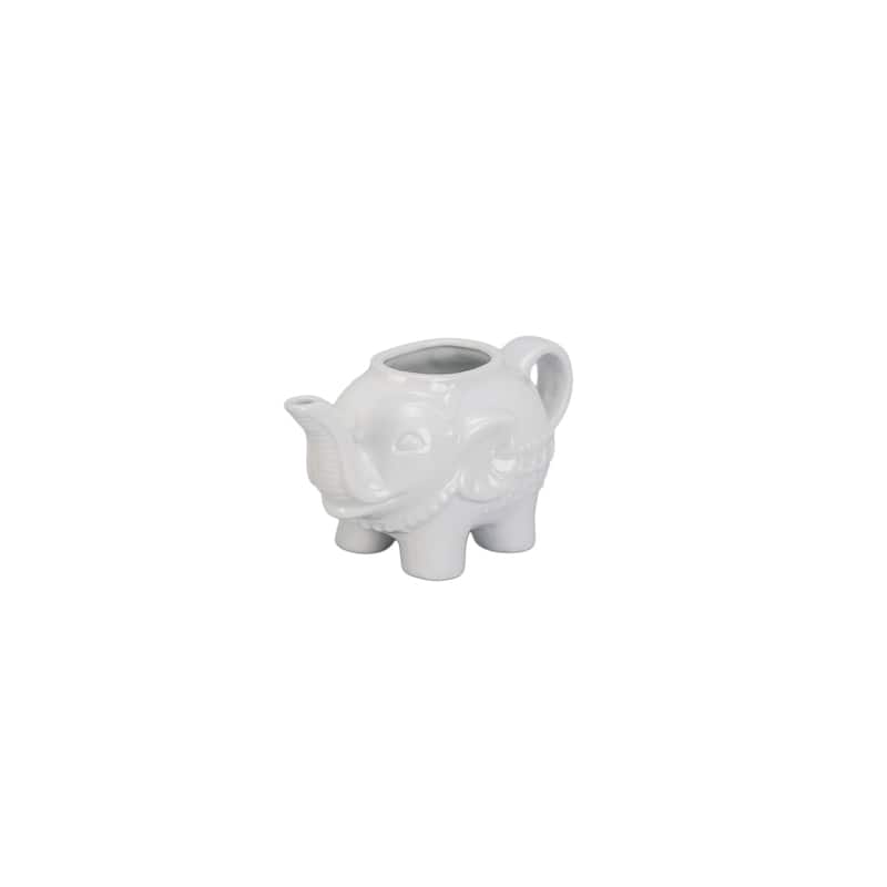 BIA Cordon Bleu Elephant Sugar Bowl and Elephant Creamer - 10oz Sugar Bowl & 11oz Creamer - 10oz Sugar Bowl & 11oz Creamer - 2 Piece - White