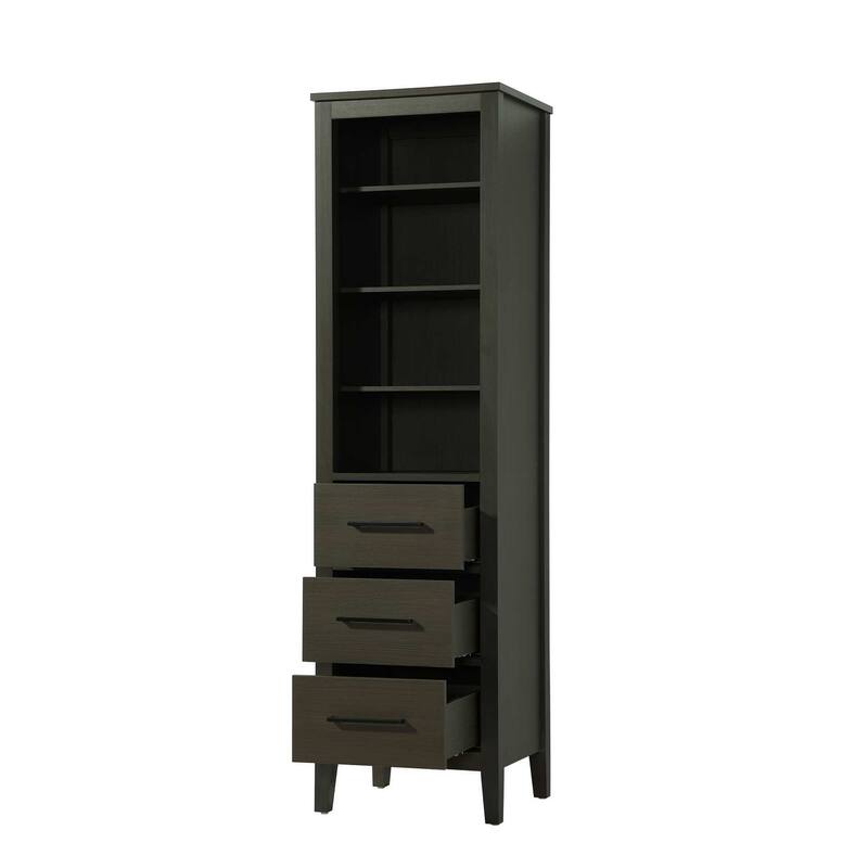 Laura 16-28 Inch Open Shelving Bath Storage Cabinet