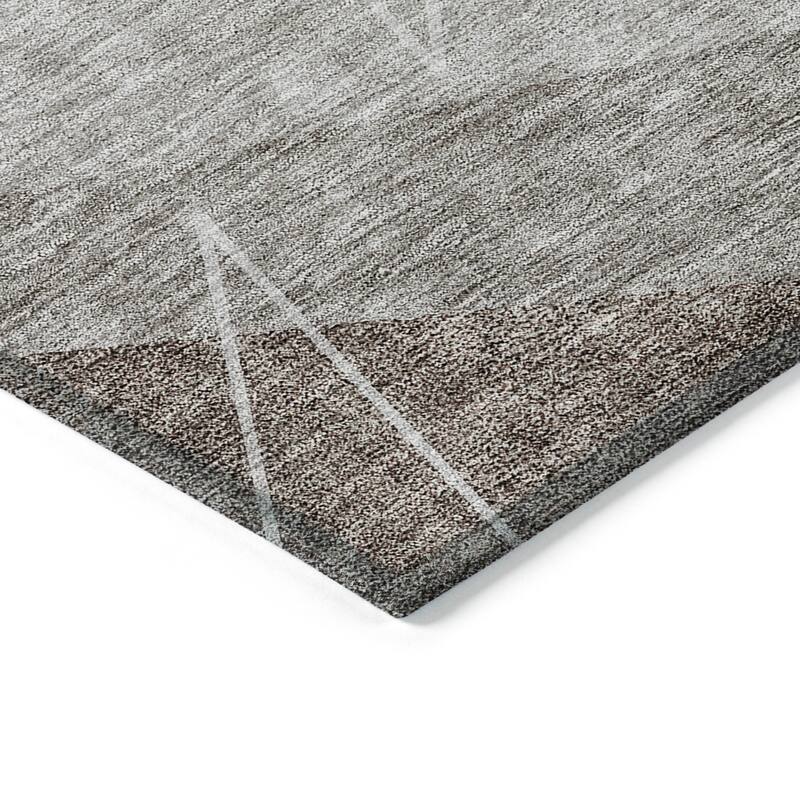 Machine Washable Indoor/ Outdoor Chantille Modern Prism Rug