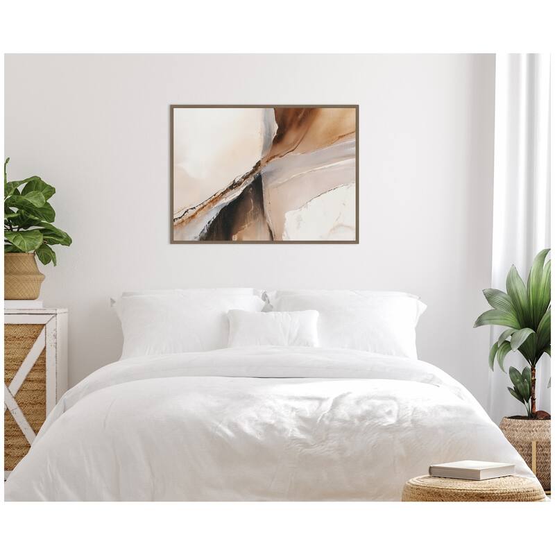 Kate and Laurel Element II by Amy Lighthall Framed Canvas Wall Art Print