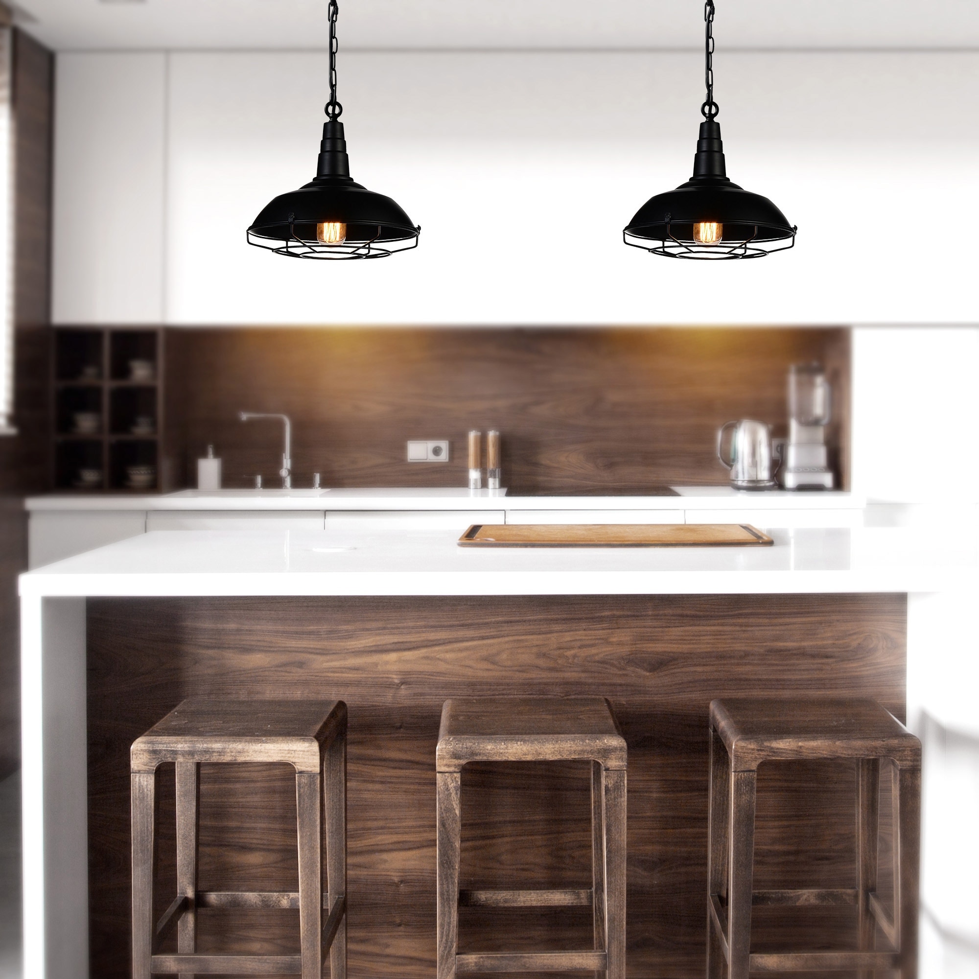 CWI Lighting Morgan 1 Light 11in Black Down Mini Pendant