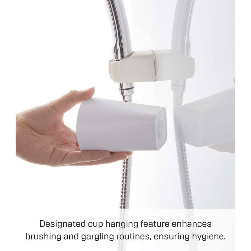 Yamazaki Home Traceless Adhesive Magnetic Cup, ABS Plastic, 200ml - L 2.76 x W 2.76 x H 3.74 inches