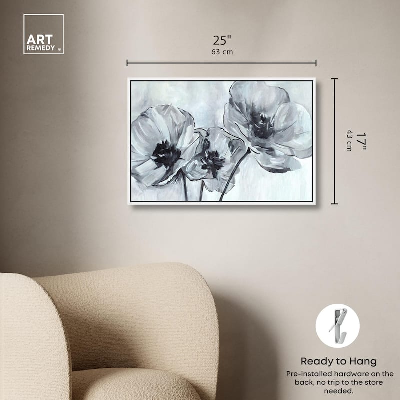 Flower Impressions Canvas by Art Remedy