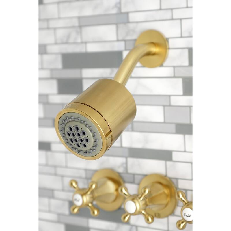 Metropolitan Three-Handle Tub and Shower Faucet