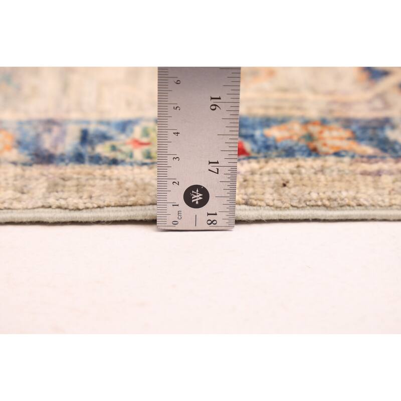 ECARPETGALLERY Hand-knotted Aryana Light Grey Wool Rug - 9'1 x 11'8