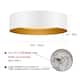 Modern Minimalist Metal Shaded Drum Flush Mount Ceiling Light