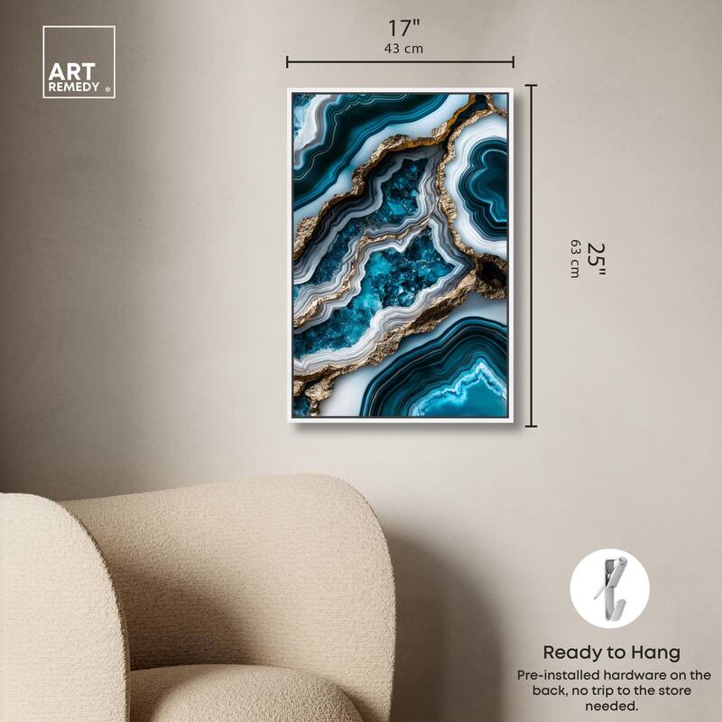 Teal Tides Treasure II Canvas by Art Remedy