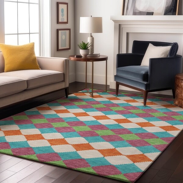 【B】ラグ Premium Washable Super Soft Abstract Floral Mayfield Rug - On Sale