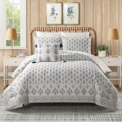 Peeples Song 3-Piece Cotton Sateen Reversible Comforter Set