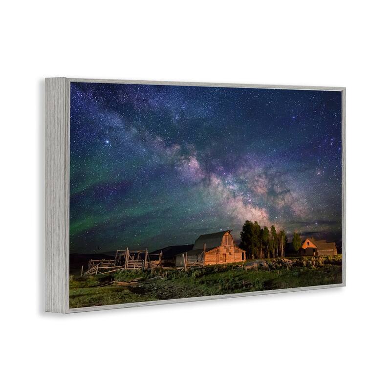 Stupell Nebula Sky over Farm Scene Framed Giclee Art Design By Royce Bair