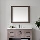 Bari 40 Inch Rectangular Bathroom/Vanity Framed Wall Mirror In Grey ...