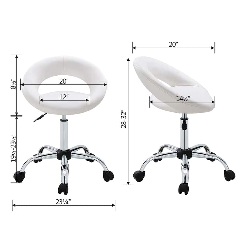 PU Leather Salon Spa Rolling Stool