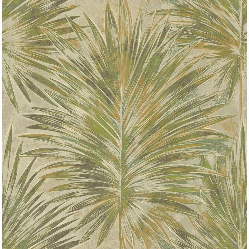 Seabrook Designs Cyril Palm Unpasted Wallpaper