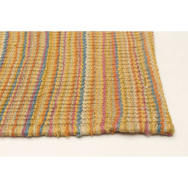 ECARPETGALLERY Flat-Weave Boho Brown Wool Kilim - 6'9 x 8'5