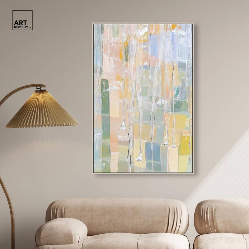 Vertical Drips Canvas by Art Remedy