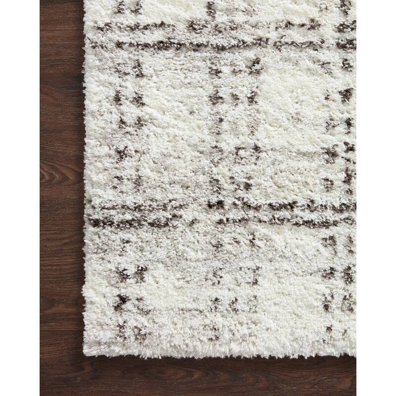 Alexander Home Kazi Modern Checkered Shag Area Rug