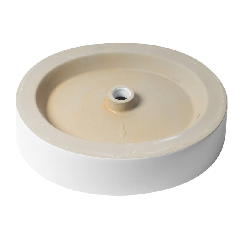 ALFI brand White 22" Oval Above Mount Ceramic Sink