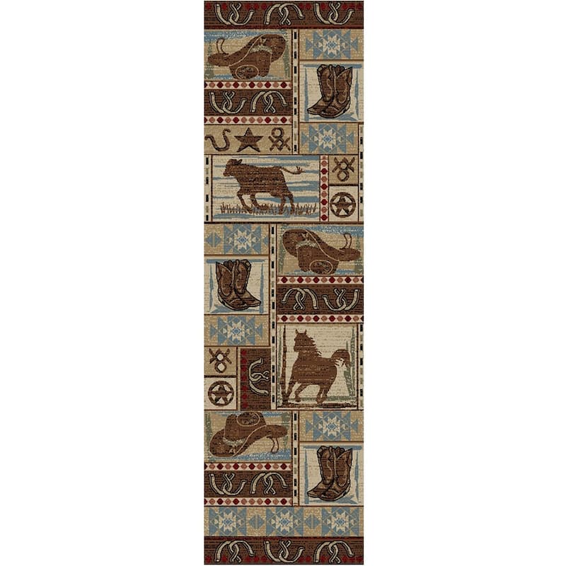 Hearthside Desperado Western Rodeo Area Rug