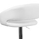 preview thumbnail 17 of 92, Chrome Upholstered Height-adjustable Rounded Mid-back Barstool