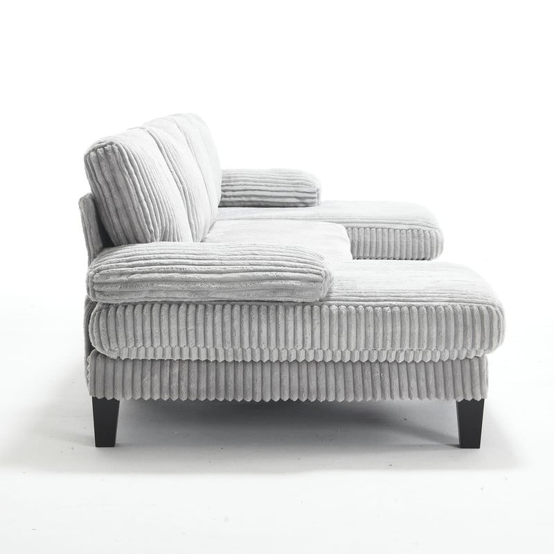 4-Seat U-Shaped Sectional Sofa with Double Chaise