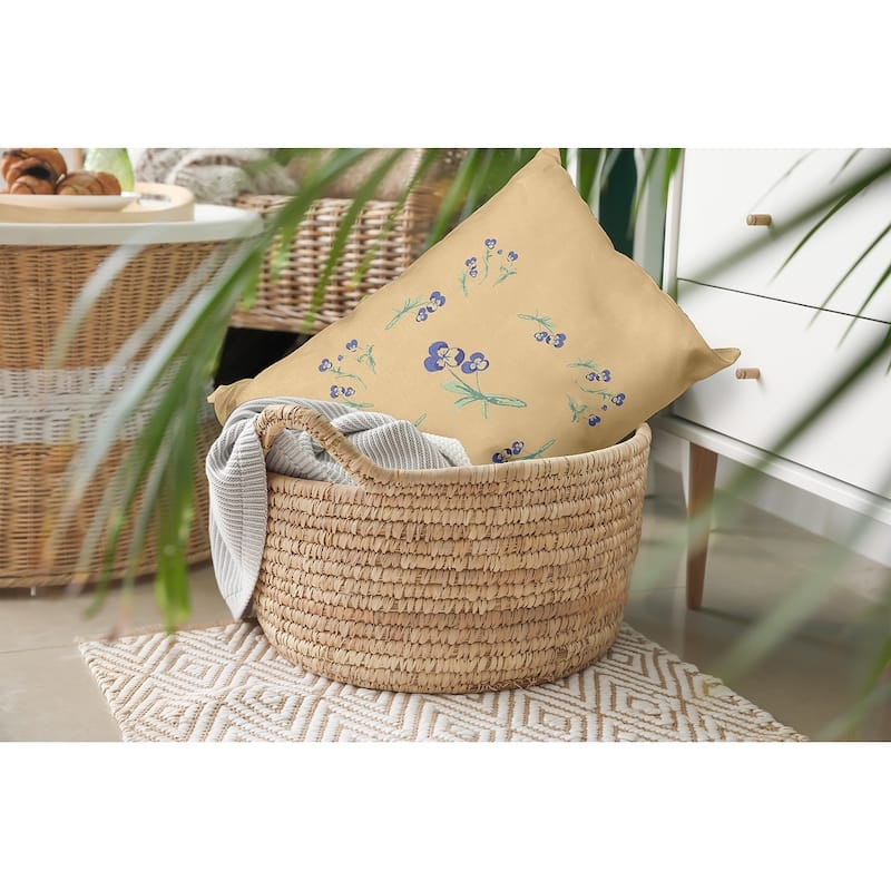Violets Scattered Decorative Throw Pillow