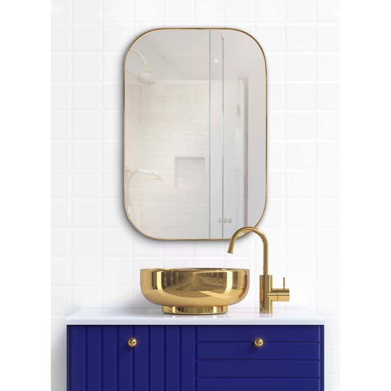 Kate and Laurel Rollo Decorative Framed Wall Mirror