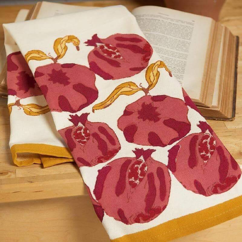 Couleur Nature Pomegranate Tea Towels - Set of 3