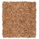 preview thumbnail 72 of 136, SAFAVIEH Handmade Leather Shag Carlijn Modern Decorative Rug 6' Square - Light Gold - Square