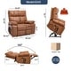 preview thumbnail 2 of 8, Recliner Chair for Home Improvement Faux Leather Durable Material Ora