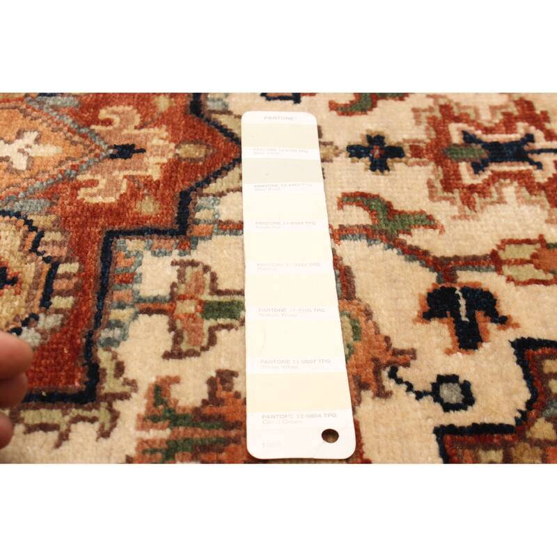 ECARPETGALLERY Hand-knotted Jules Sultane Cream Wool Rug - 2'6 x 11'9
