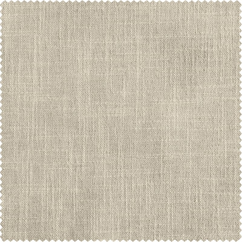 Exclusive Fabrics Basic Faux Linen Curtain Pair - 2 Panels - Light Filtering Window Curtains