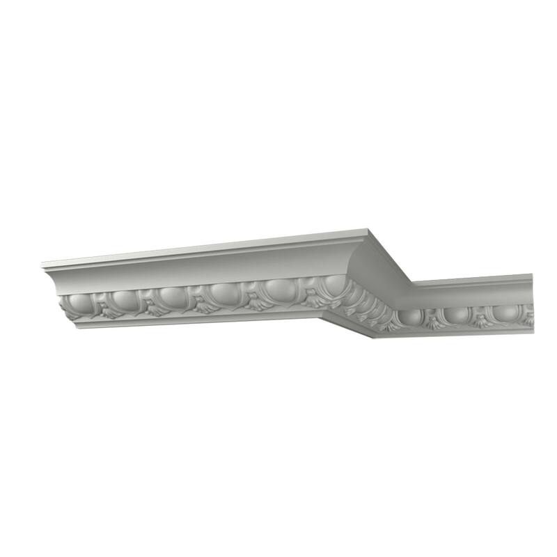 4"H x 4"P x 5 5/8"F x 96"L Vanessa Crown Moulding - 1-Pack
