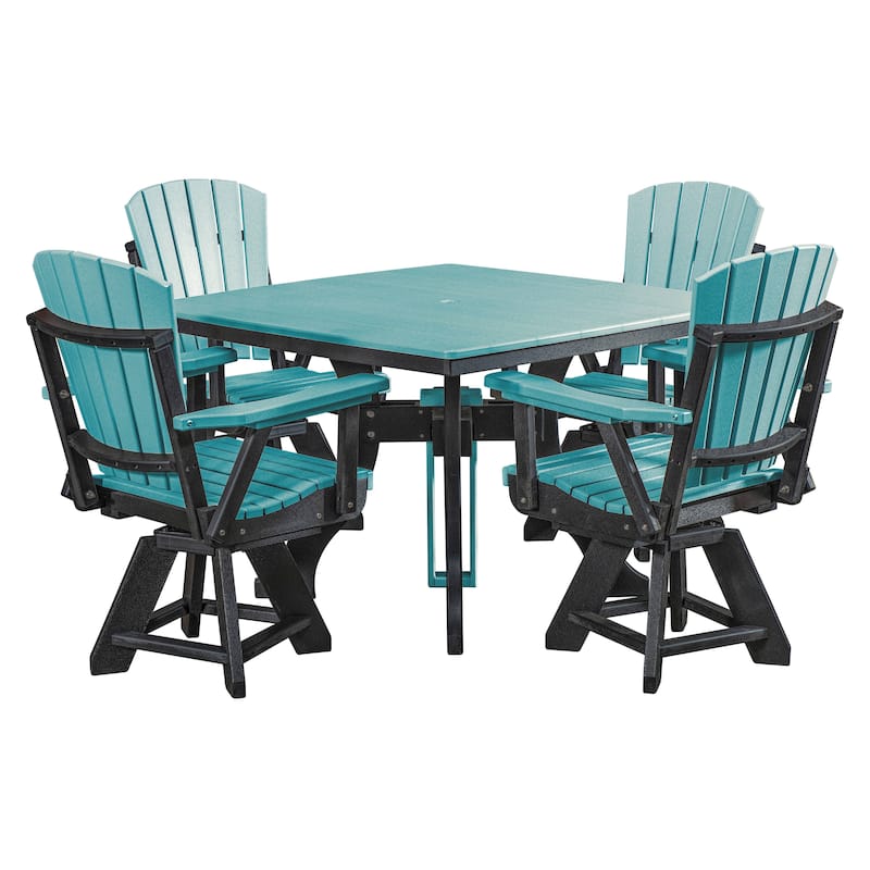 American Furniture Classics Five Piece Square Dining Height Dining Set, Made in the USA - N/A