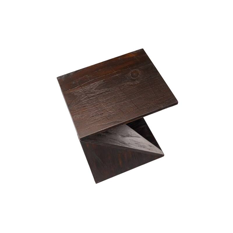 Nordic Style Teak Twisted Stool